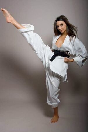 Sexy karate girl