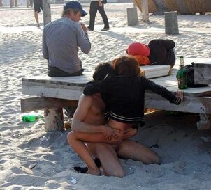 public beach orgy